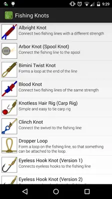 Fishing Knots android App screenshot 2