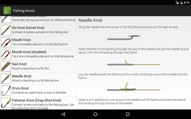 Fishing Knots android App screenshot 3